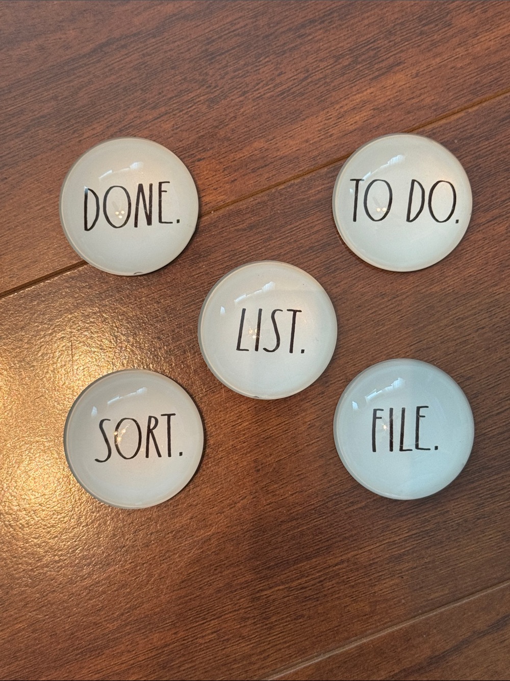 Rae Dunn Desk Office Magnet Set Organization Supplies Neutral Colors